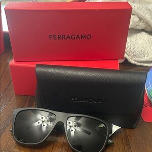 Salvatore Ferragamo Black Sunglasses